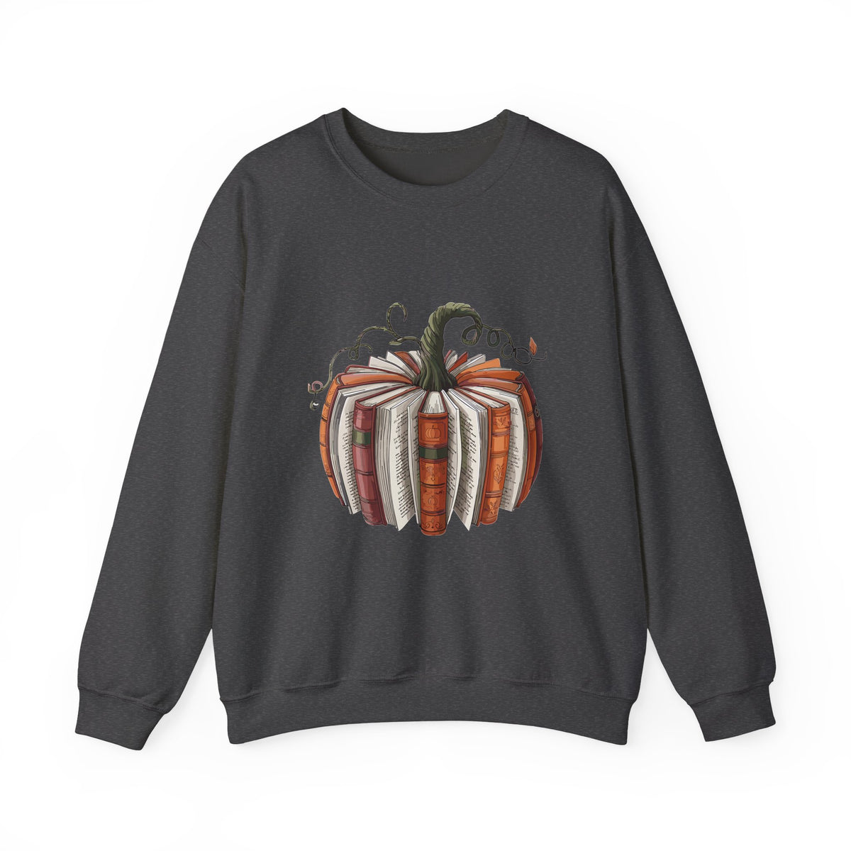 Book Stack Pumpkin Sweatshirt | Autumn Reading Fall Decor