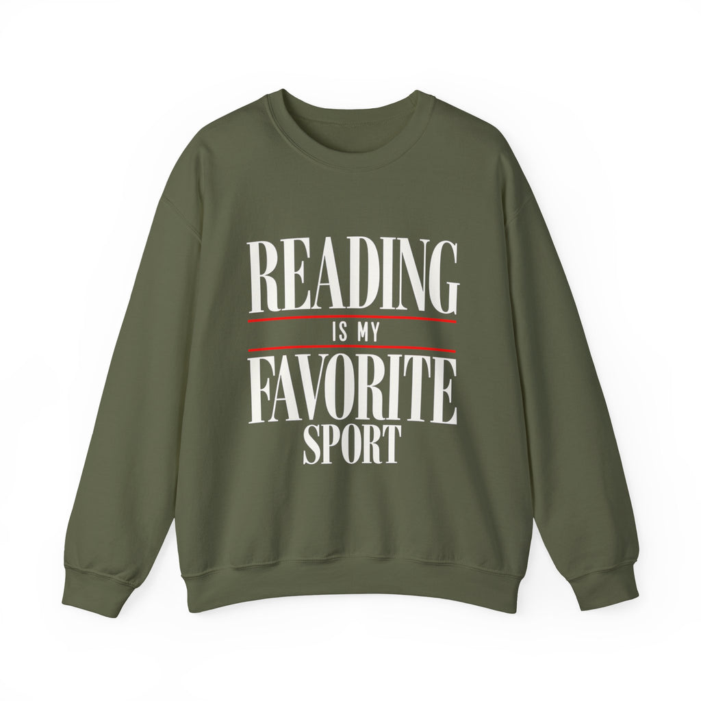 Reading is My Favorite Sport Sweatshirt | Book Lover Pullover