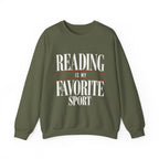 Reading is My Favorite Sport Sweatshirt | Book Lover Pullover