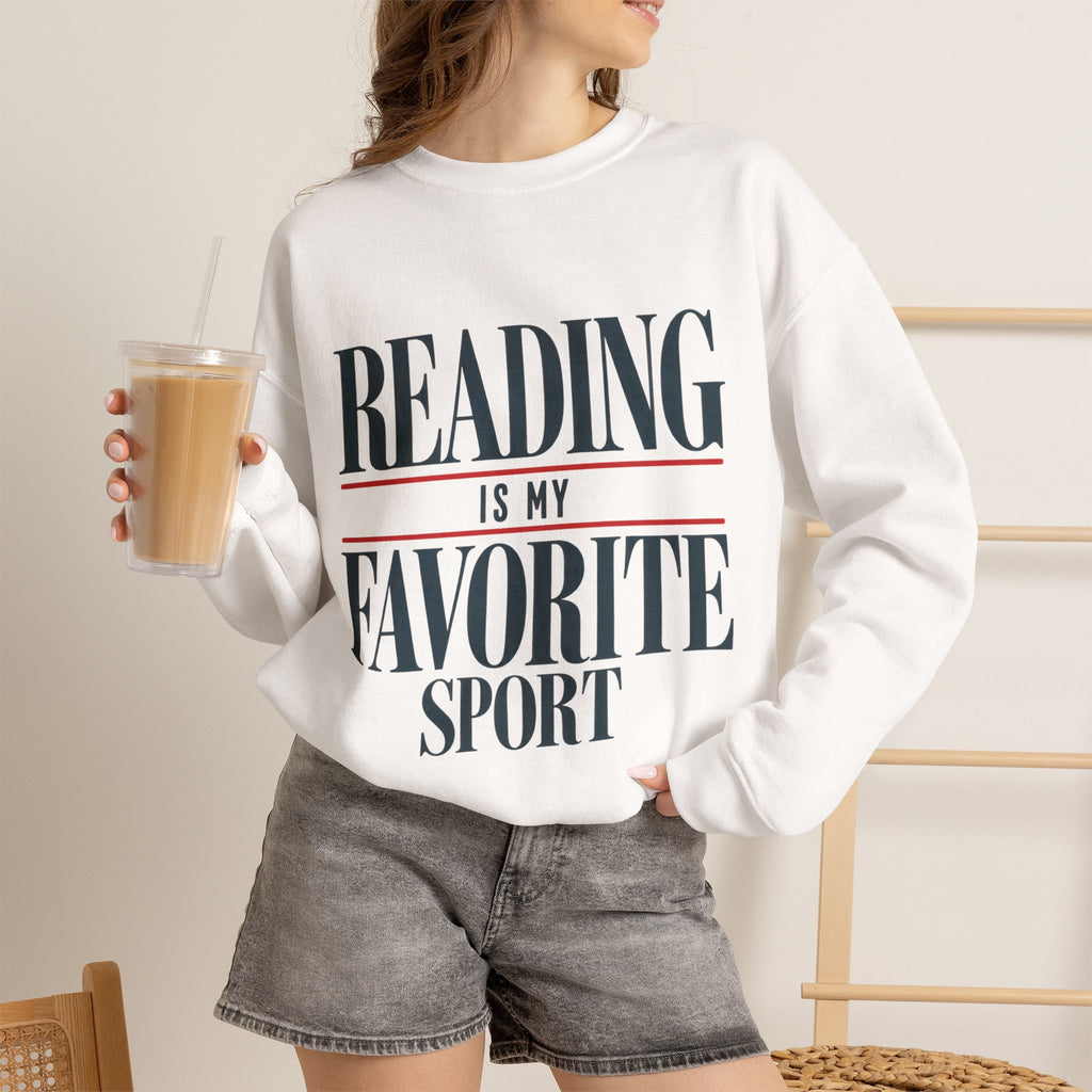 Reading is My Favorite Sport Sweatshirt | Book Lover Pullover