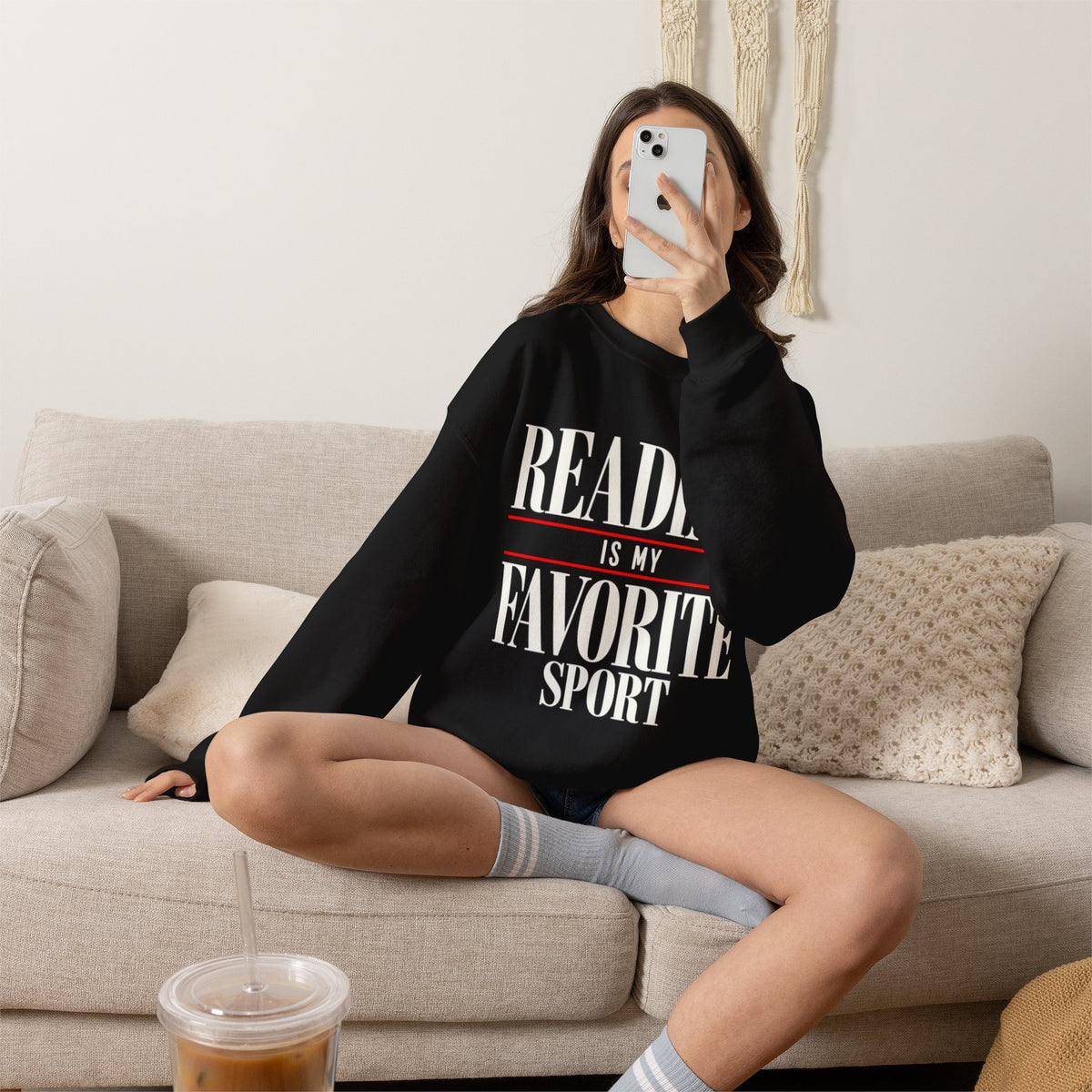 Reading is My Favorite Sport Sweatshirt | Book Lover Pullover