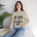 Reading is My Favorite Sport Sweatshirt | Book Lover Pullover