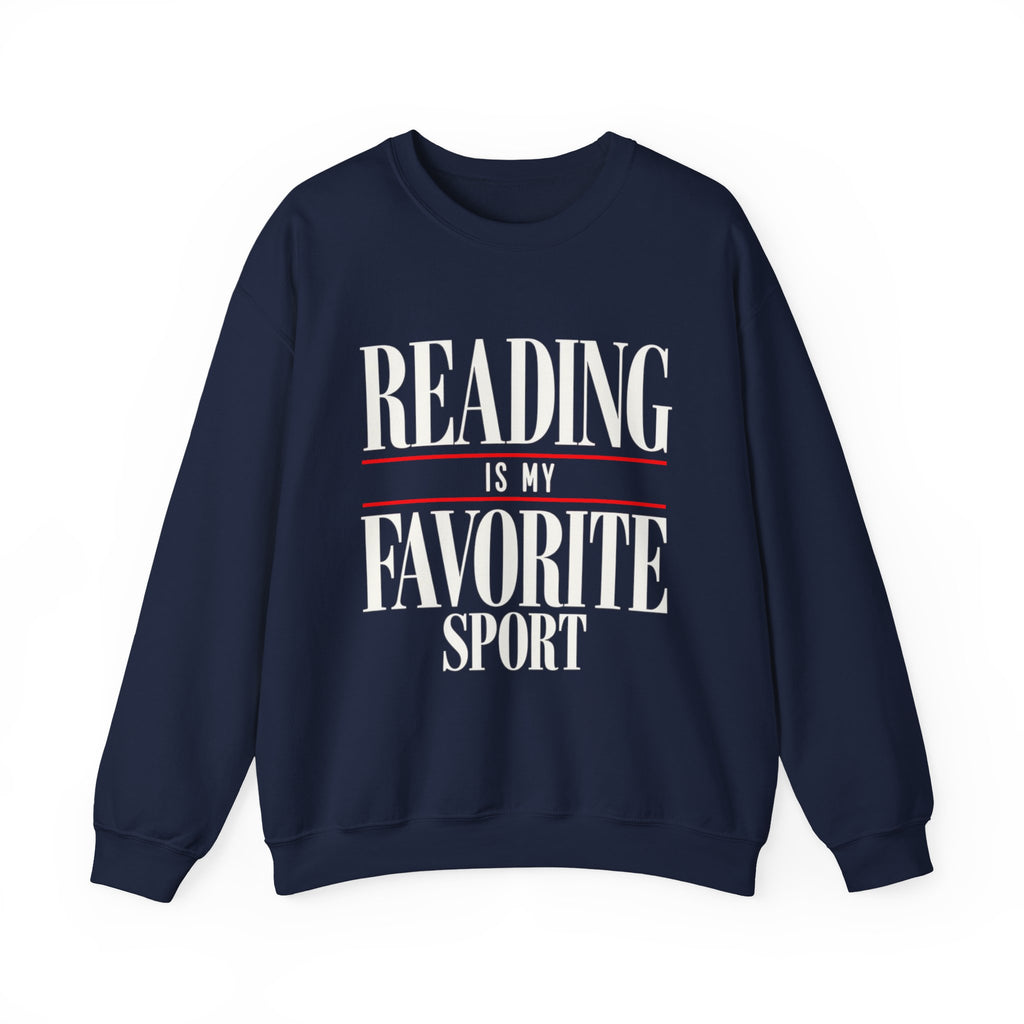 Reading is My Favorite Sport Sweatshirt | Book Lover Pullover