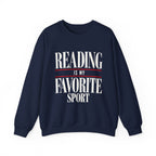 Reading is My Favorite Sport Sweatshirt | Book Lover Pullover