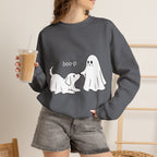 Ghost Dog 'Boop' Crewneck Sweatshirt | Cute Halloween Puppy Design