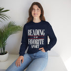 Reading is My Favorite Sport Sweatshirt | Book Lover Pullover