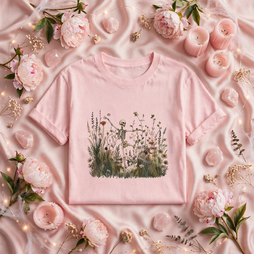 Dancing Skeleton Wildflower T-Shirt