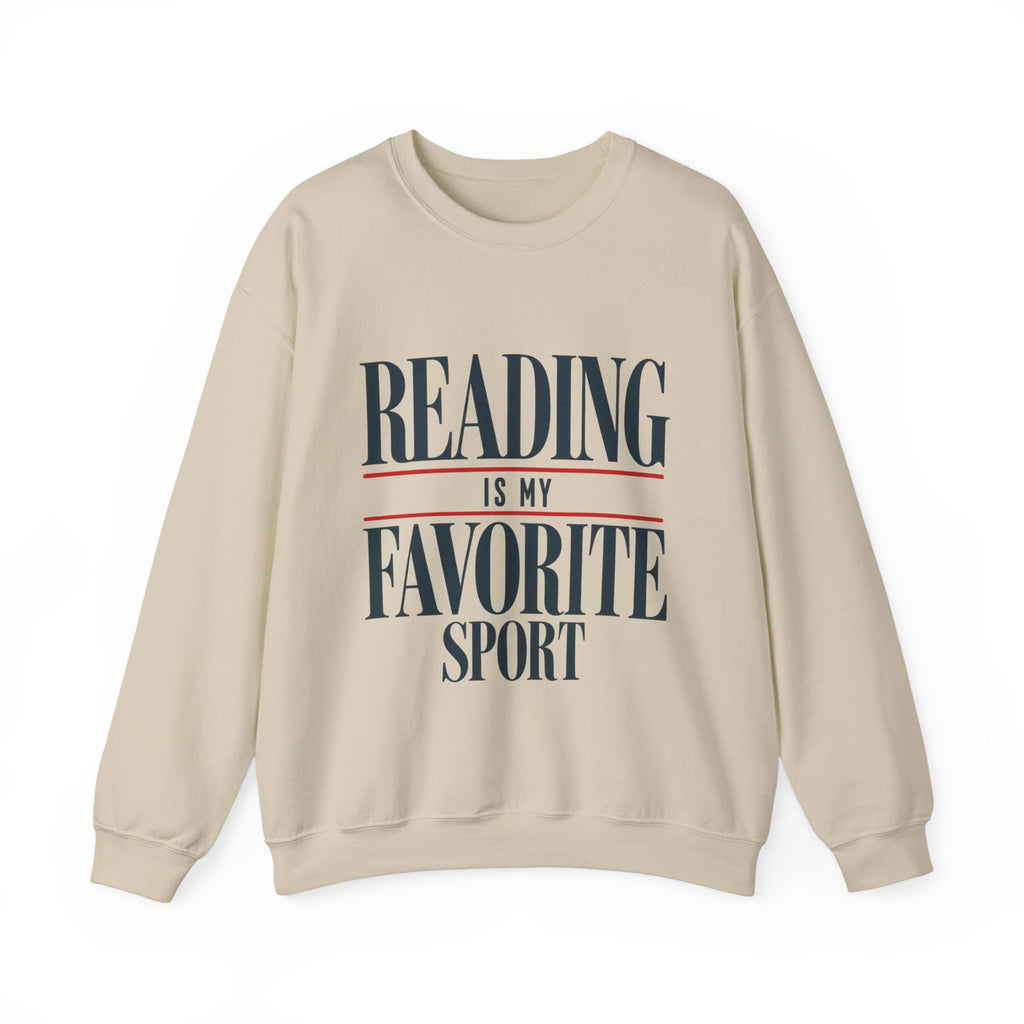 Reading is My Favorite Sport Sweatshirt | Book Lover Pullover