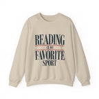 Reading is My Favorite Sport Sweatshirt | Book Lover Pullover