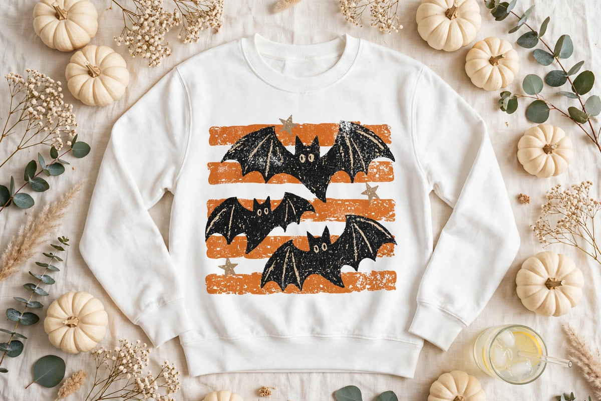 Vintage Halloween Bats Sweatshirt